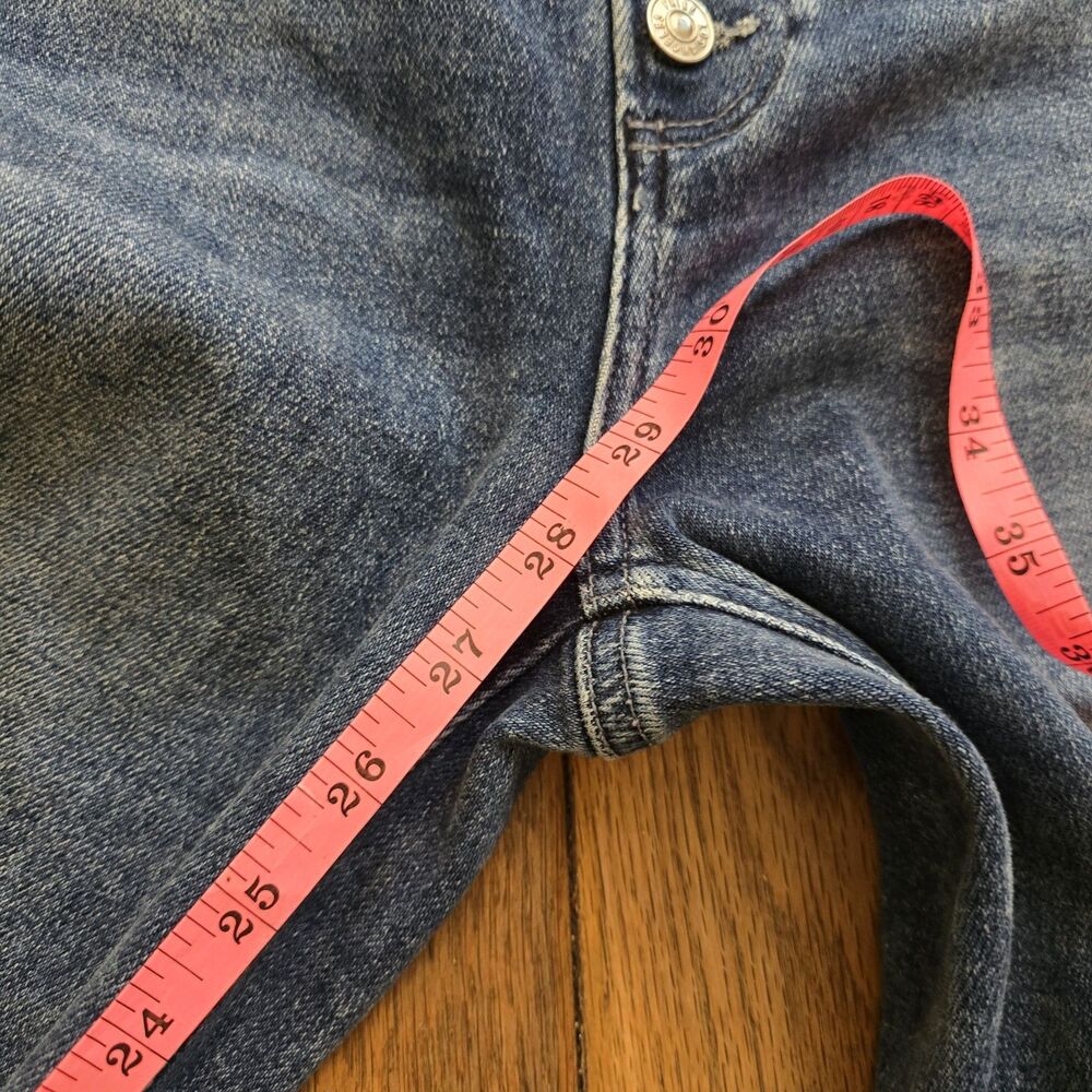Paige Cindy High Rise Straight Leg Jeans Ankle Length Exposed Button Fly Size 29 - Picture 10 of 10